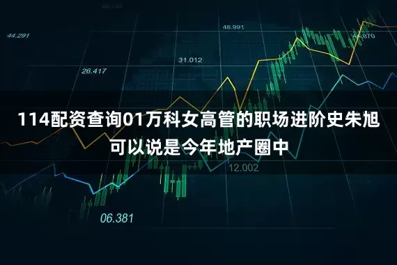 114配资查询01万科女高管的职场进阶史朱旭可以说是今年地产圈中