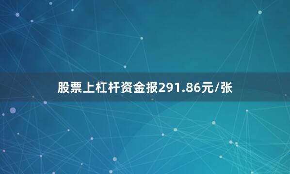 股票上杠杆资金报291.86元/张
